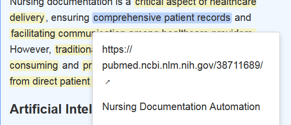 Knowledge wiki interface